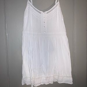 White spaghetti strap dress